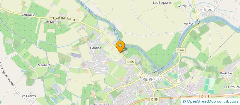 localisation de l'entreprise MADAME MIREILLE PONS à NEGREPELISSE