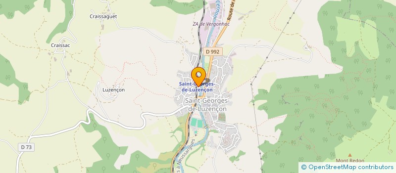 localisation de l'entreprise MADAME MIREILLE PONS  SAINT-GEORGES-DE-LUZENCON