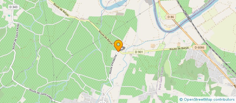 localisation de l'entreprise MADAME MIREILLE POUZOL  SAINT-PAULET-DE-CAISSON