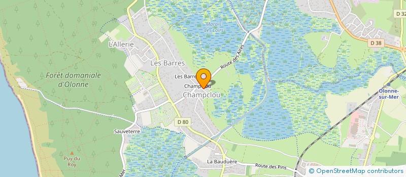 localisation de l'entreprise MADAME MIREILLE PUAUD à LES SABLES D'OLONNE