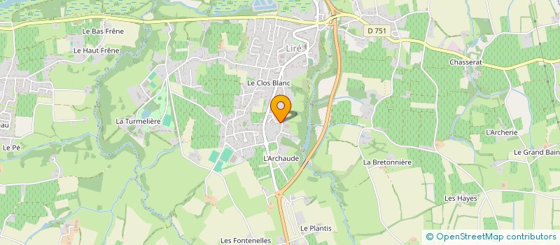 localisation de l'entreprise MADAME MIREILLE QUELEN  OREE D'ANJOU