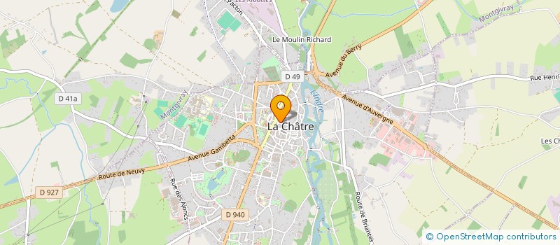 localisation de l'entreprise MADAME MIREILLE QUERE à LA CHATRE