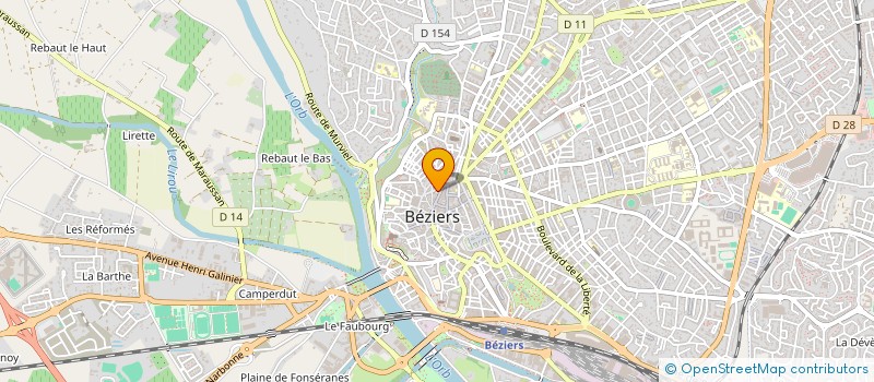 localisation de l'entreprise MADAME MIREILLE RAFFANEL à BEZIERS