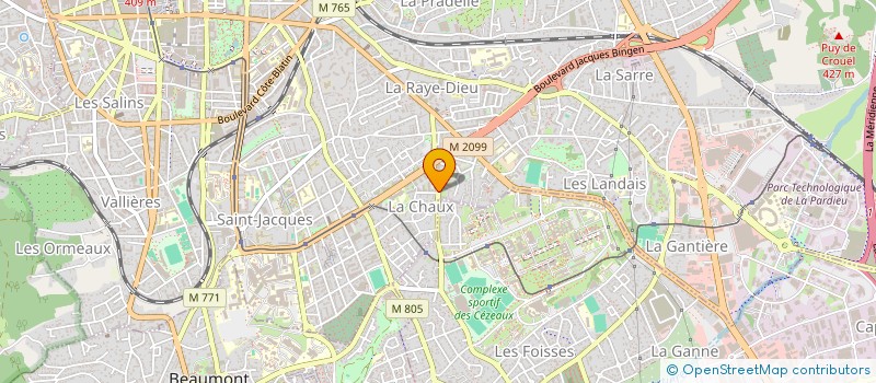 localisation de l'entreprise MADAME MIREILLE RAJMAN  CLERMONT-FERRAND