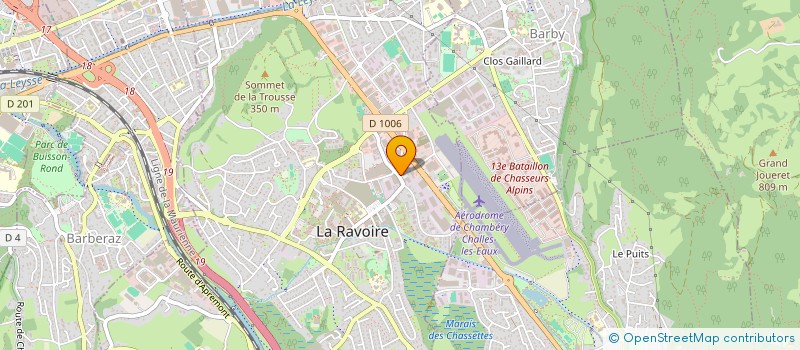 localisation de l'entreprise MADAME MIREILLE RATTIN  LA RAVOIRE