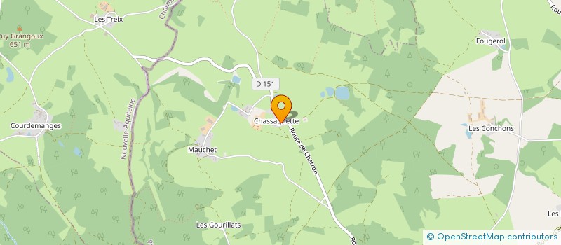 localisation de l'entreprise MADAME MIREILLE RAVEL  CHARENSAT