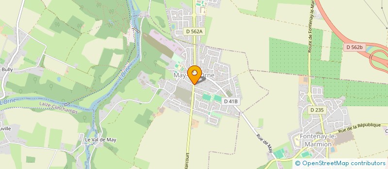 localisation de l'entreprise MADAME MIREILLE REBOURS  MAY-SUR-ORNE