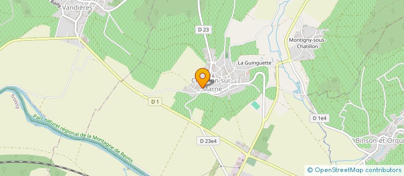 localisation de l'entreprise MADAME MIREILLE RENARD  CHATILLON-SUR-MARNE