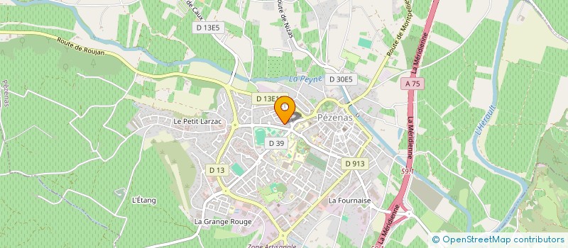localisation de l'entreprise MADAME MIREILLE RICARD à PEZENAS