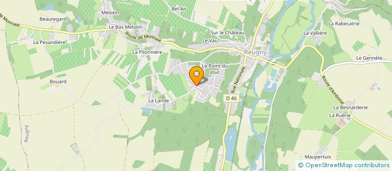 localisation de l'entreprise MADAME MIREILLE RICHAUD  REUGNY