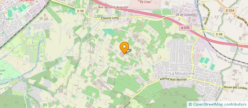 localisation de l'entreprise MADAME MIREILLE ROMAND à LA CRAU