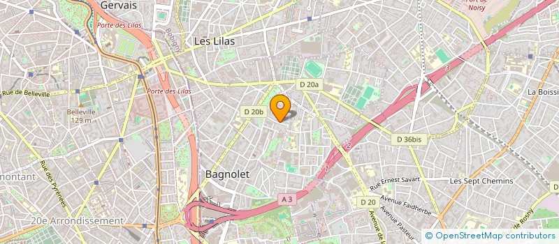 localisation de l'entreprise MADAME MIREILLE RONARC'H à BAGNOLET