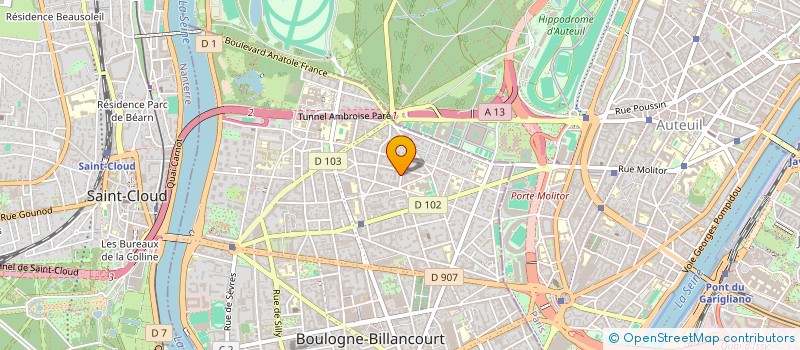 localisation de l'entreprise MADAME MIREILLE ROUAMBA à BOULOGNE-BILLANCOURT