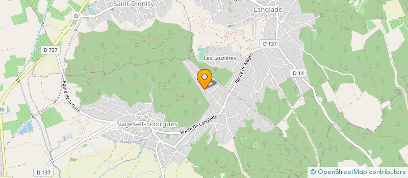 localisation de l'entreprise MADAME MIREILLE ROUX à NAGES-ET-SOLORGUES