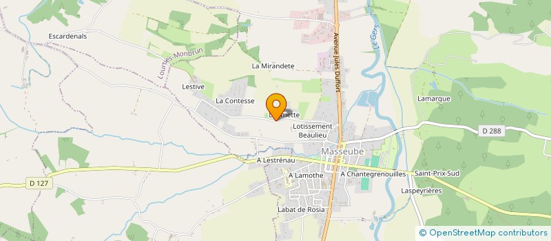 localisation de l'entreprise MADAME MIREILLE SAINRAT  MASSEUBE