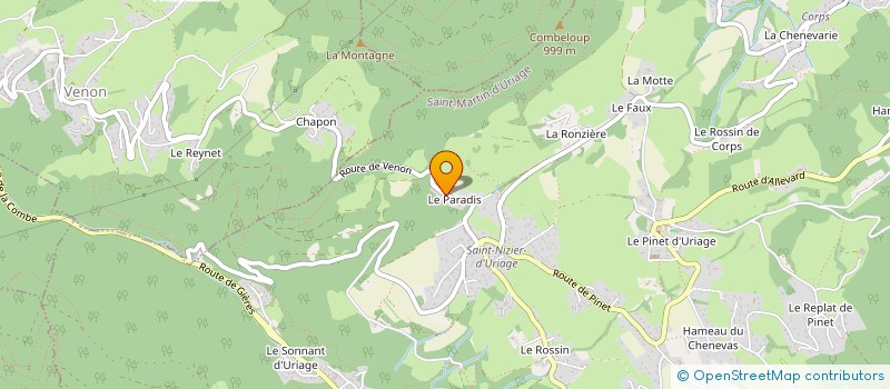 localisation de l'entreprise MADAME MIREILLE SALLIQUET à SAINT-MARTIN-D'URIAGE