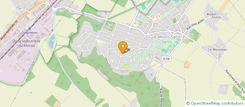 localisation de l'entreprise MADAME MIREILLE SALVATGE  LE MESNIL-SAINT-DENIS