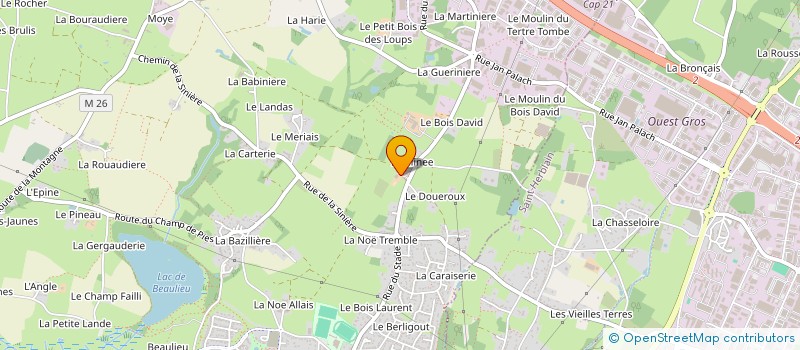 localisation de l'entreprise MADAME MIREILLE SAUZEREAU à COUERON