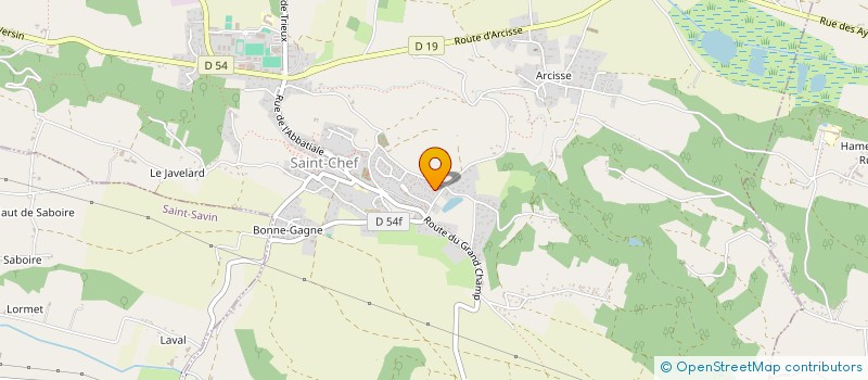 localisation de l'entreprise MADAME MIREILLE SCAGNOLI à SAINT-CHEF