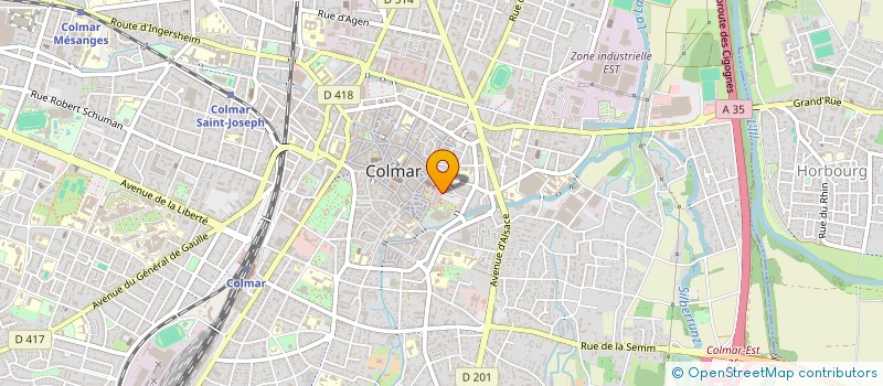 localisation de l'entreprise MADAME MIREILLE SCHMIDT  COLMAR