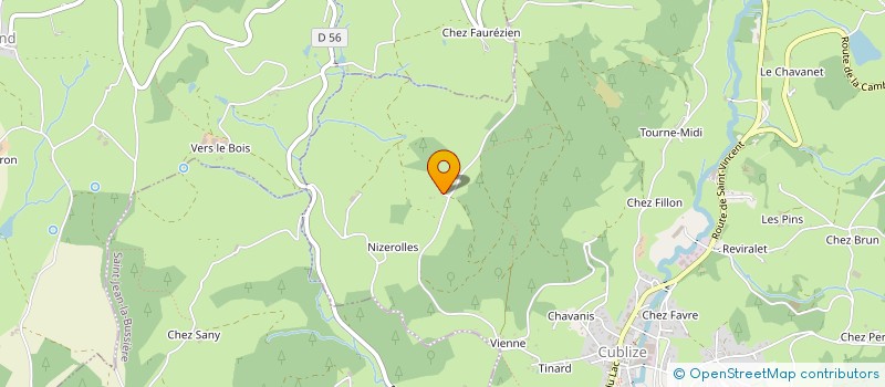 localisation de l'entreprise MADAME MIREILLE SIMON à CUBLIZE