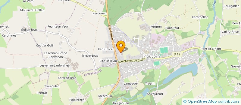 localisation de l'entreprise MADAME MIREILLE SOULIER  PLOUVORN