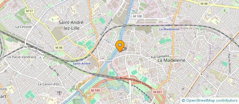 localisation de l'entreprise MADAME MIREILLE SURQUIN à LA MADELEINE