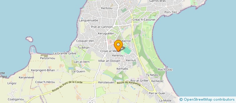 localisation de l'entreprise MADAME MIREILLE TANGUY  CARANTEC