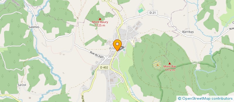 localisation de l'entreprise MADAME MIREILLE TAVERNIER  ALLEGRE