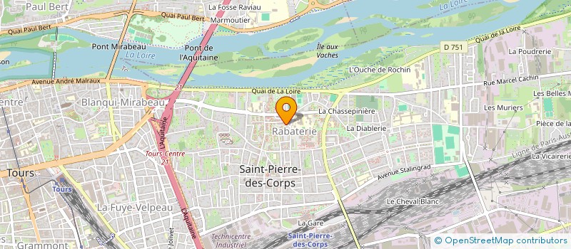 localisation de l'entreprise MADAME MIREILLE TCHOUDENOU MOUTEU  SAINT-PIERRE-DES-CORPS