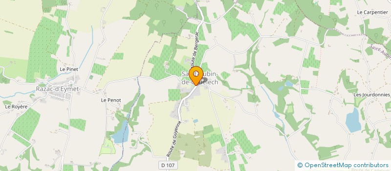 localisation de l'entreprise MADAME MIREILLE TERMINARIAS  ST AUBIN DE CADELECH