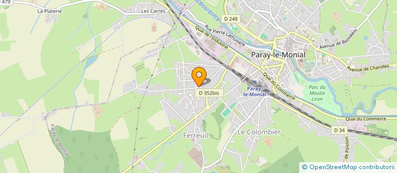 localisation de l'entreprise MADAME MIREILLE TERRASSON à PARAY-LE-MONIAL