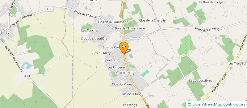 localisation de l'entreprise MADAME MIREILLE THEPAULT  CORMERAY