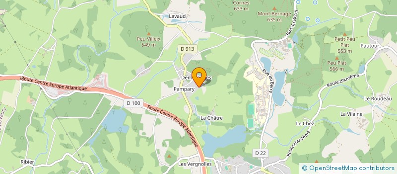localisation de l'entreprise MADAME MIREILLE THERIAU  SAINT-VAURY