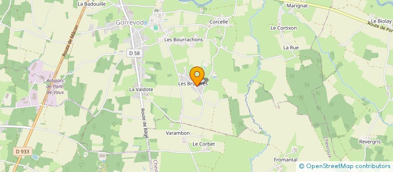 localisation de l'entreprise MADAME MIREILLE THIBERT à GORREVOD