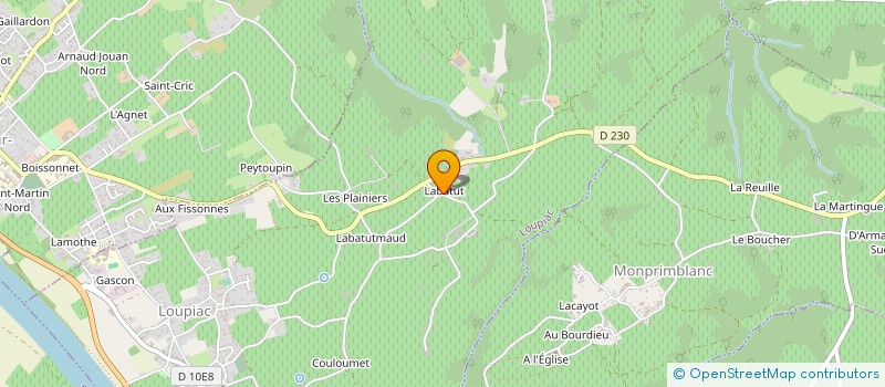 localisation de l'entreprise MADAME MIREILLE THILLET à LOUPIAC