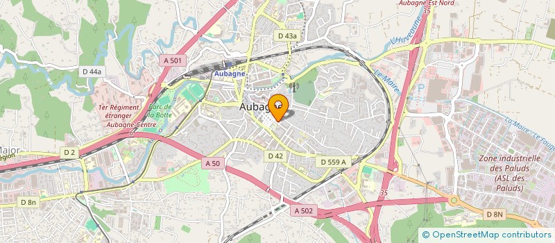 localisation de l'entreprise MADAME MIREILLE THIRION à AUBAGNE