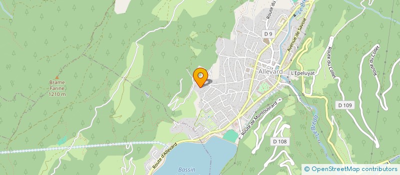 localisation de l'entreprise MADAME MIREILLE TROUILLOUD  ALLEVARD