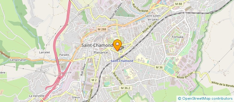 localisation de l'entreprise MADAME MIREILLE VALANSANT à SAINT-CHAMOND