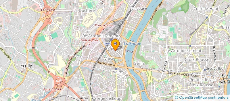 localisation de l'entreprise MADAME MIREILLE VALLIN  LYON