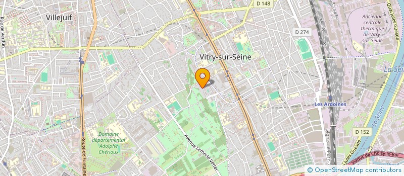 localisation de l'entreprise MADAME MIREILLE VANDESQUILLE  VITRY-SUR-SEINE