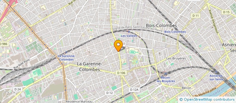 localisation de l'entreprise MADAME MIREILLE VAZ à LA GARENNE-COLOMBES