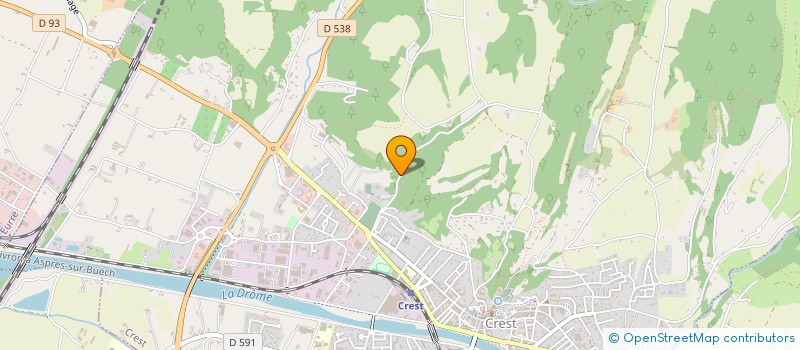 localisation de l'entreprise MADAME MIREILLE VEAUVY à CREST