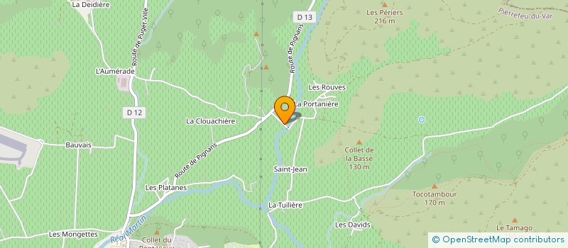 localisation de l'entreprise MADAME MIREILLE VENTRE à PIERREFEU-DU-VAR