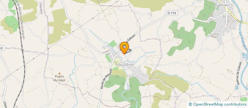 localisation de l'entreprise MADAME MIREILLE VERGNES  FOUZILHON