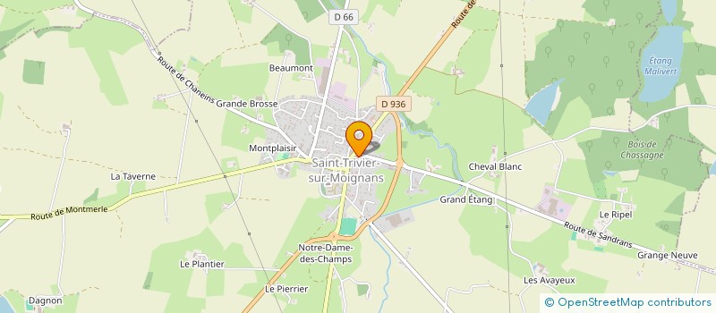 localisation de l'entreprise MADAME MIREILLE VIAL  SAINT-TRIVIER-SUR-MOIGNANS