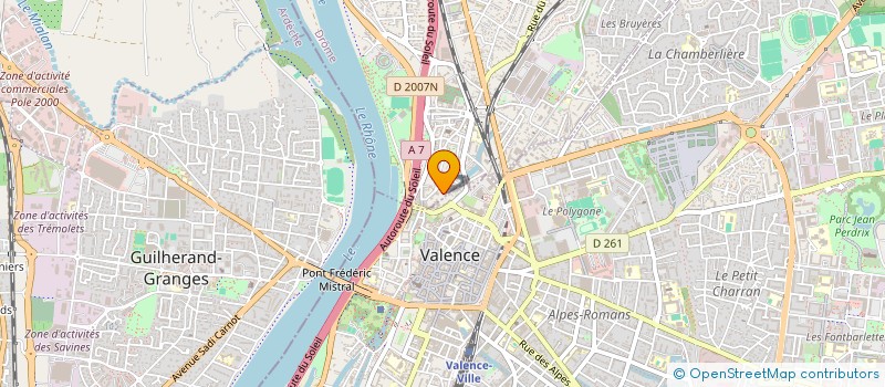 localisation de l'entreprise MADAME MIREILLE VIDORET à BOURG-LES-VALENCE