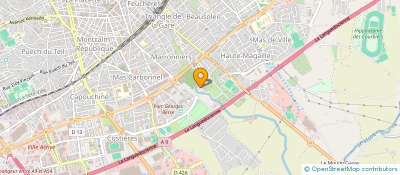 localisation de l'entreprise MADAME MIREILLE VILLAIN  NIMES