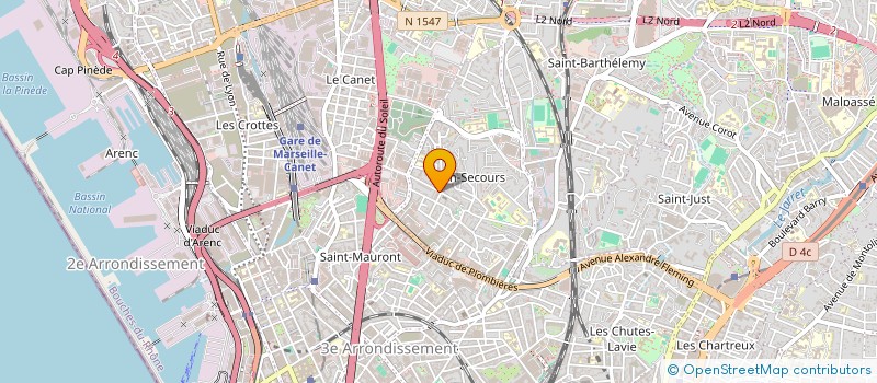 localisation de l'entreprise MADAME MIREILLE VOLPE à MARSEILLE