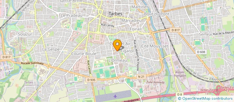 localisation de l'entreprise MADAME MIREILLE VOUTIER  TARBES